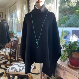 White and Warren 100% cashmere Poncho